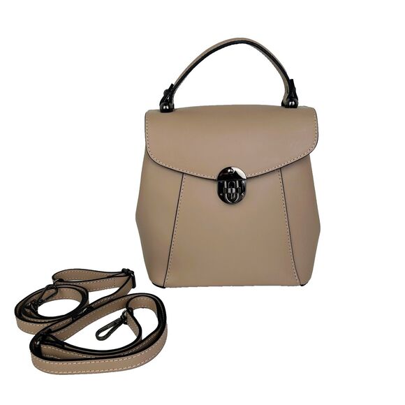 Luana Ferracuti Backpack Purse Convertible Straps Top Handle Italian Leather Bag - Picture 2 of 12